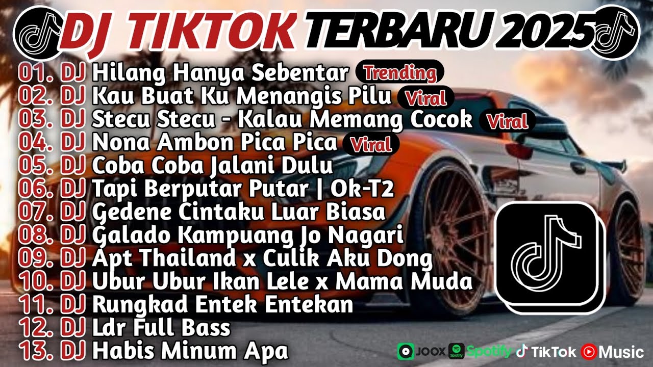 DJ TIKTOK TERBARU 2025 SLOW BASS 🎵DJ HILANG HANYA SEBENTAR🎵 DJ KAU BUAT KU MENANGIS PILU🎵