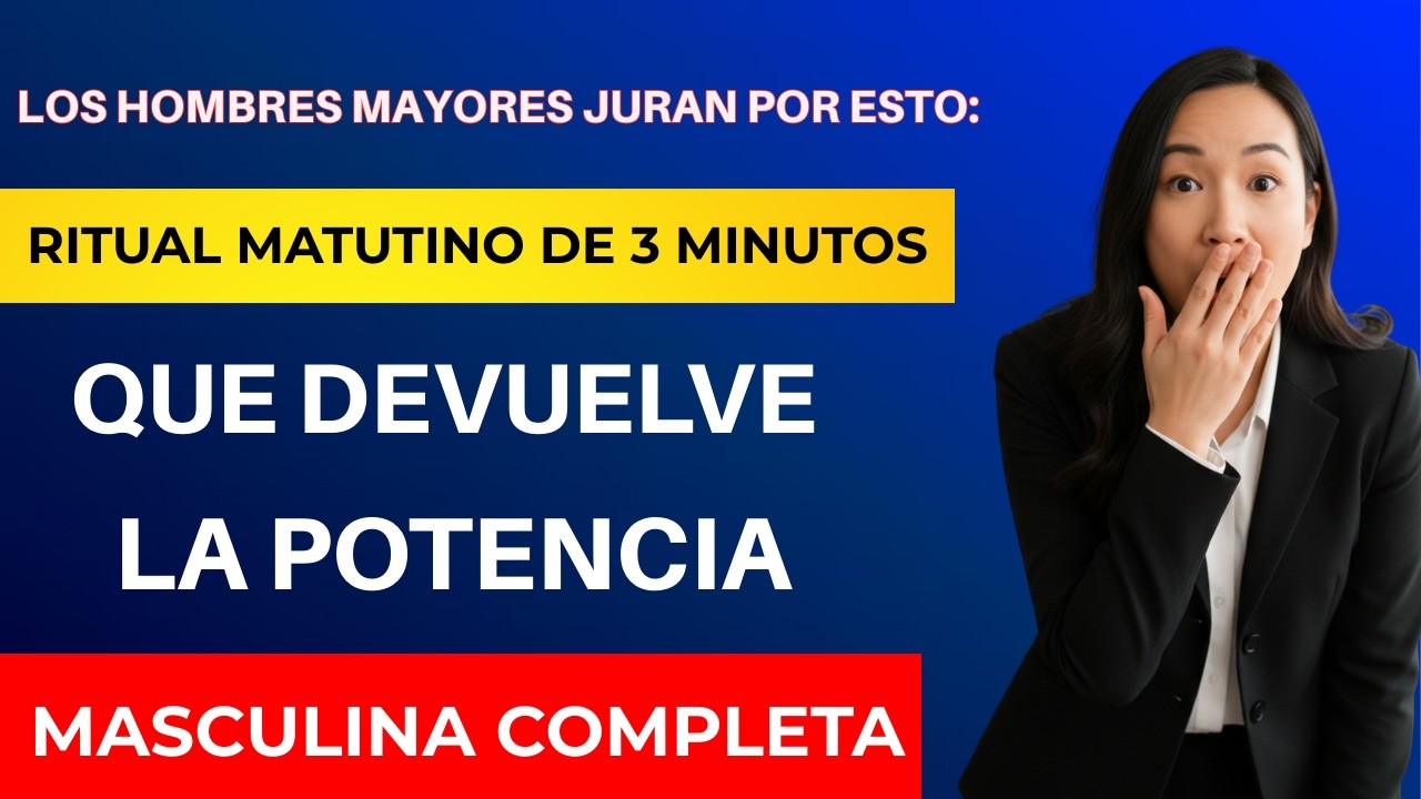 Hombres mayores hacen ESTO 3 minutos cada mañana y apoyan la potencia naturalmente