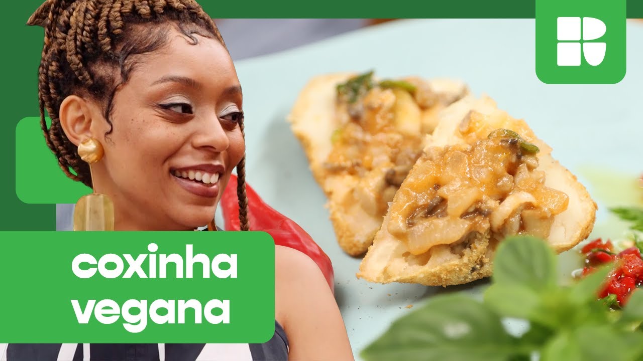Coxinha vegana sem glúten | Samanta Luz | Sabor & Luz