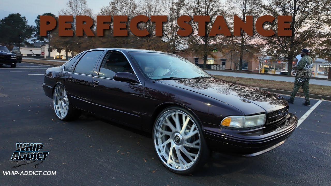 Чистая, как у бабушки, Chevrolet Impala SS 1996 года на 26-х колесах, сидит ИДЕАЛЬНО!!
