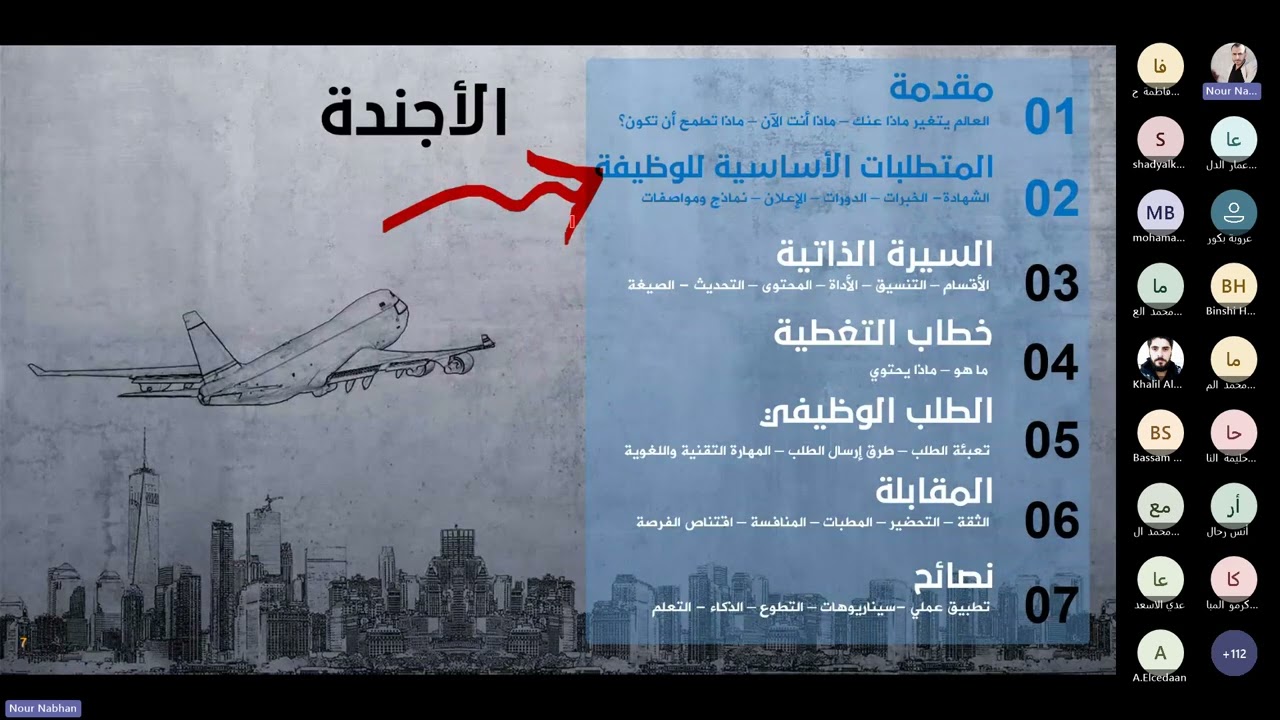 تدريب السيرة الذاتية - مبادرة تواصل