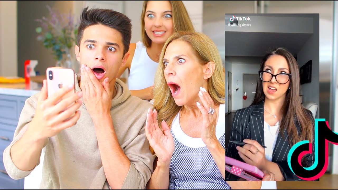 MOM REACTS TO TIKTOK TRENDS! | Brent Rivera
