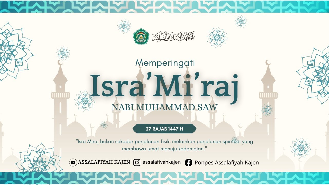 PERINGATAN ISRA' MI'RAJ NABI MUHAMMAD SAW