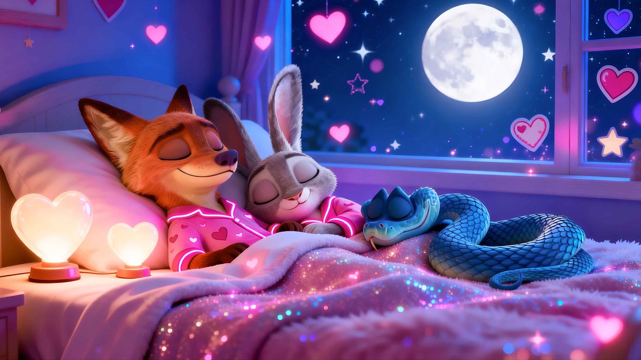 Cozy Sleep with Zootopia 💖 Deep Sleep Piano to Calm Depression, Relieve Stress