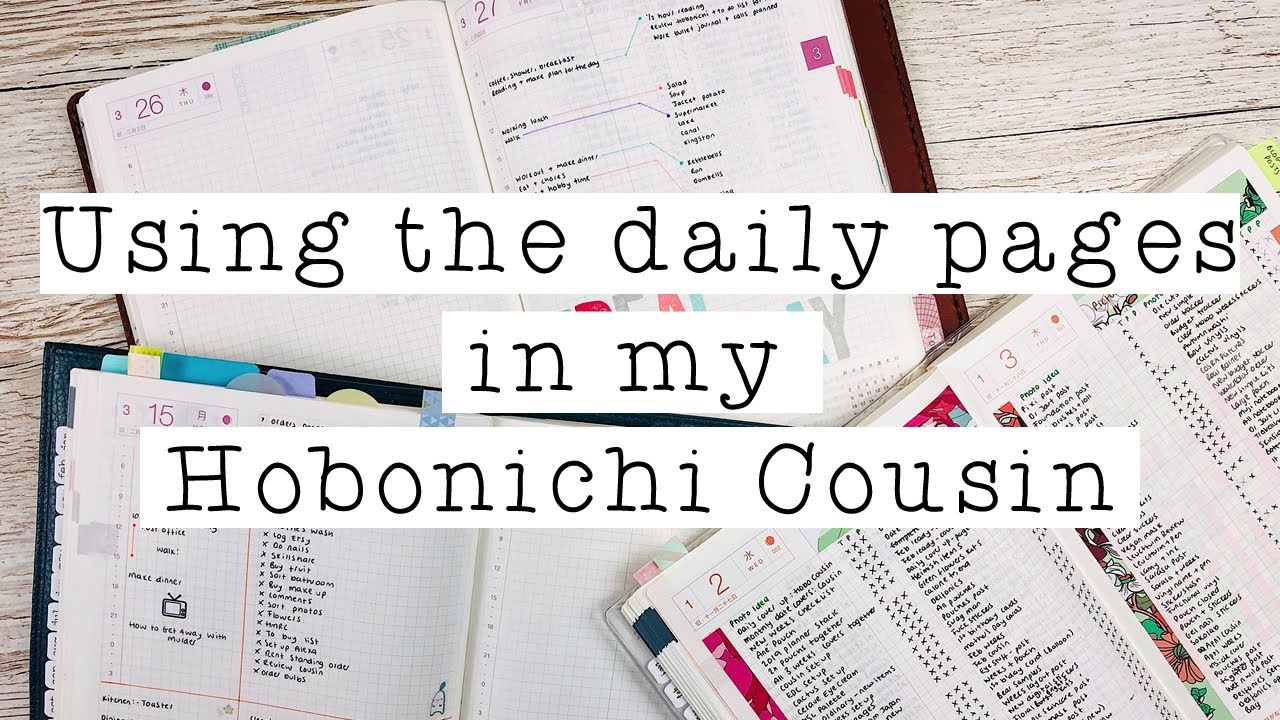 Как я использую Daily Pages в моем Hobonichi Cousin