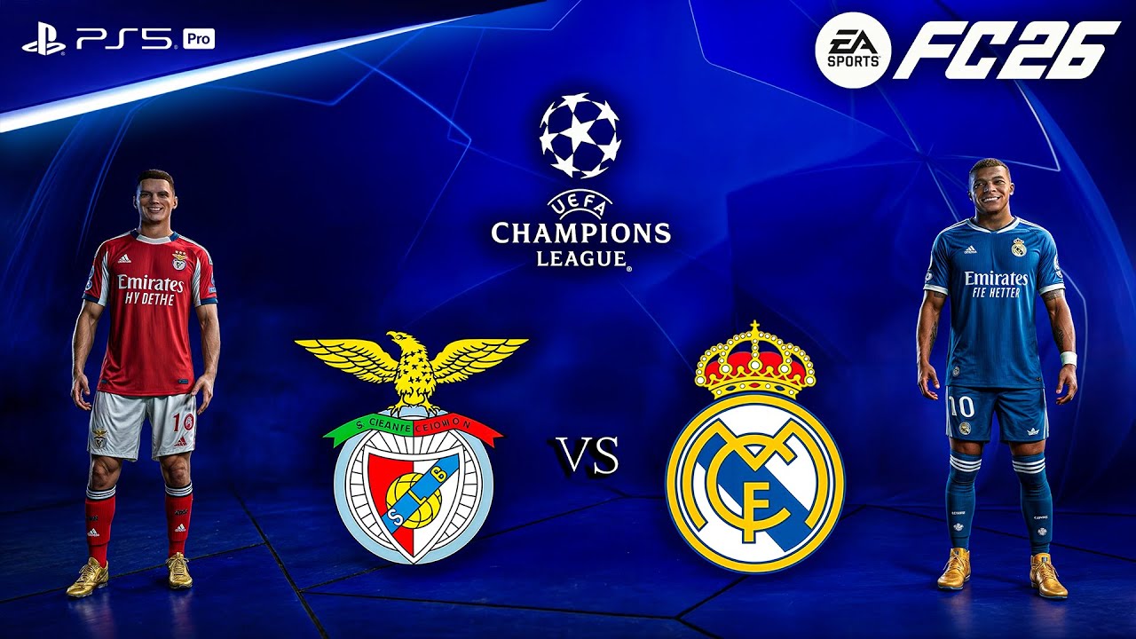 FC 26 - Benfica vs. Real Madrid - UEFA Champions League 25/26 League Phase | PS5™ Pro [4K60]