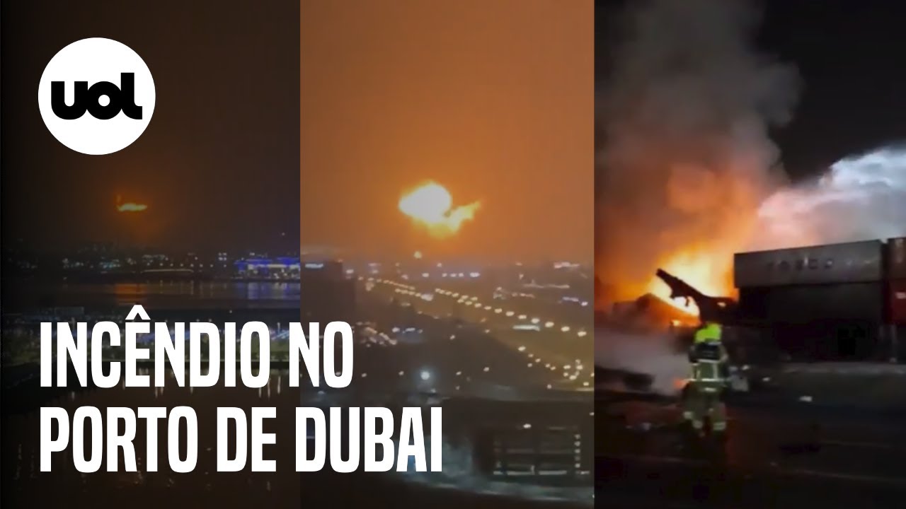 Fortes explos&otilde;es s&atilde;o ouvidas em porto de Dubai