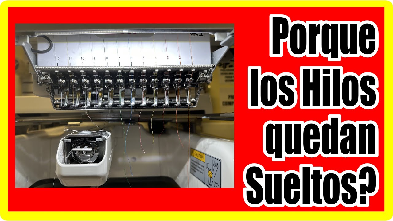 Porque mi Bordadora deja los hilos sueltos - Mi Bordadora se desenhebra sola - El hilo brinca mucho