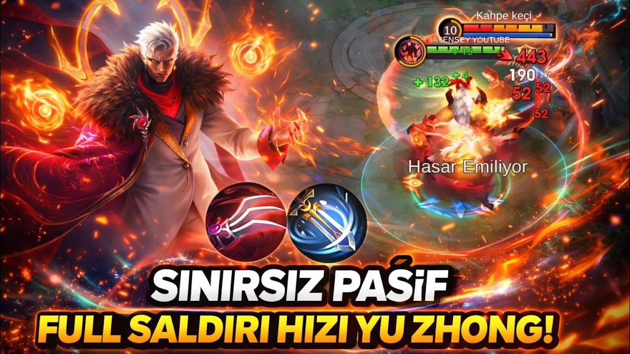 FULL SALDIRI HIZI YU ZHONG SINIRSIZ PASİF AÇIP ÖLMÜYOR MUHTEŞEM OLDU Mobile Legends