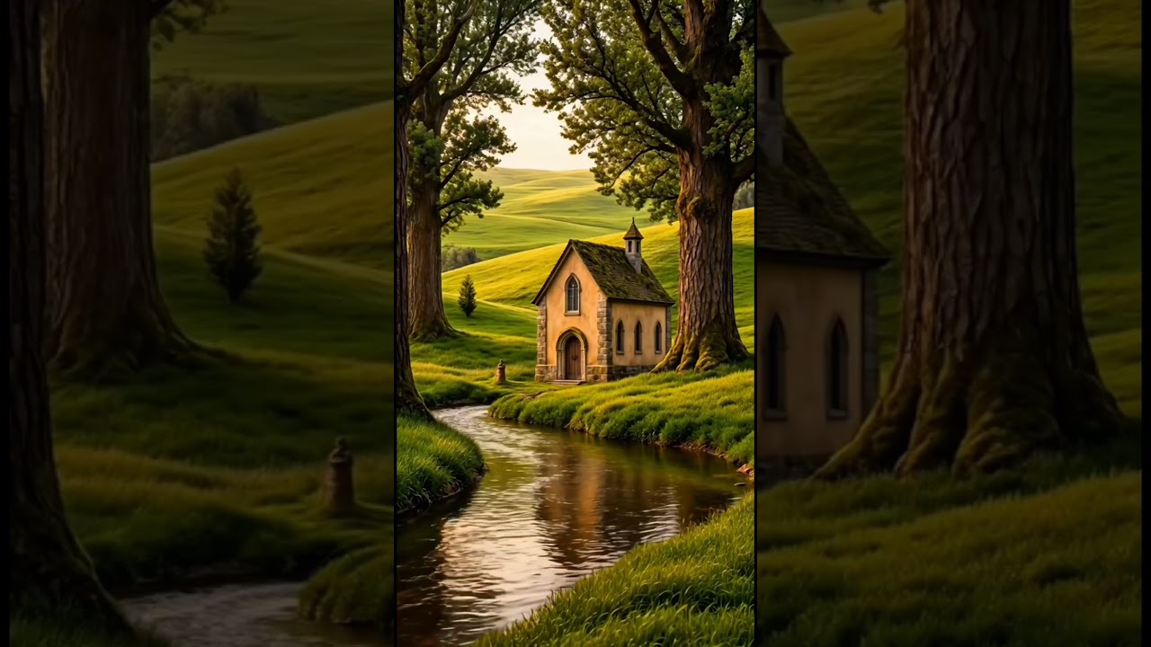 Eldoria River Sanctuary | Peaceful Fantasy World 🌿 #fantasyambient #medievalfantasy #calmvisual