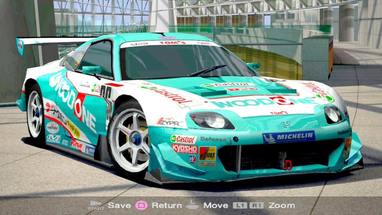 Gran Turismo 4 Toyota WOODONE Tom's Supra (JGTC) 975HP Le Mans Race