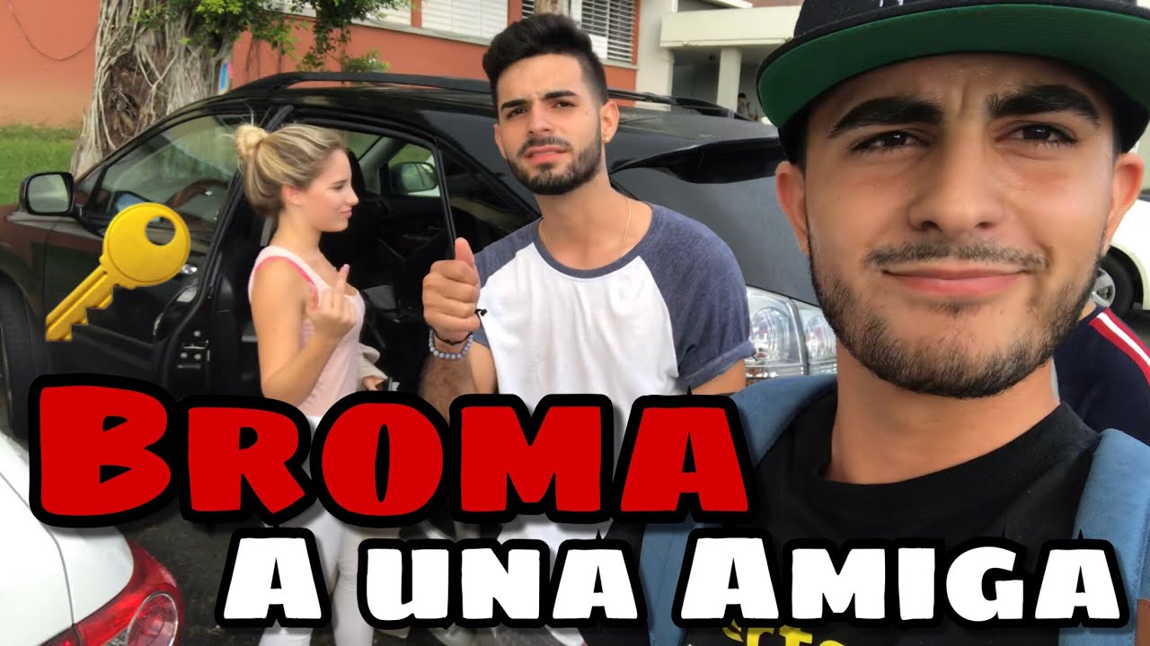 Broma a una amiga que dejo las Llaves de la guagua  tiradas!!😂