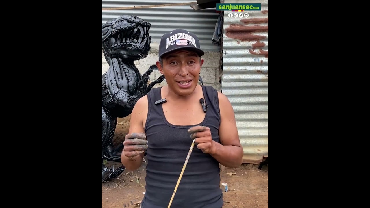 Descubre el arte transformado en llantas recicladas en San Juan Sacatepéquez
