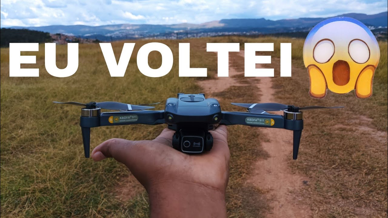DRONE S11 PRO COM GPS MOTORES BRUSHLESS CÂMERA 8K É SENSOR DE POSICIONAMENTO.