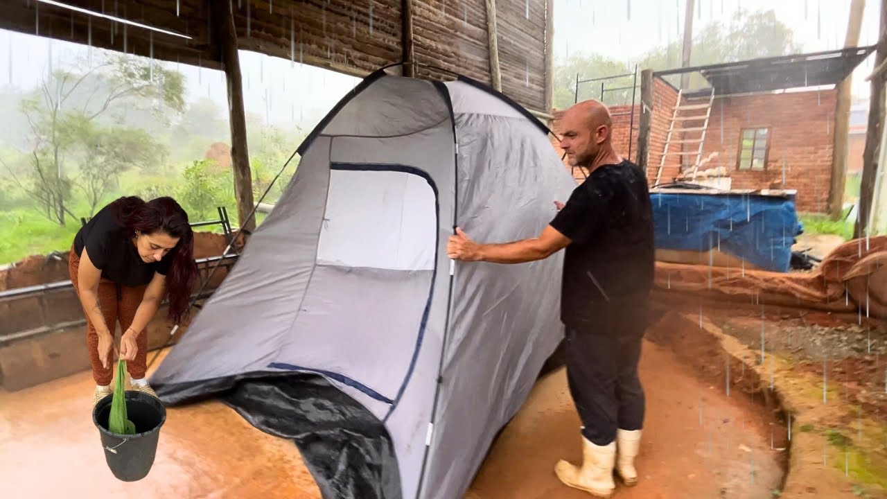 A Chuva transformou nossos planos de acampamento
