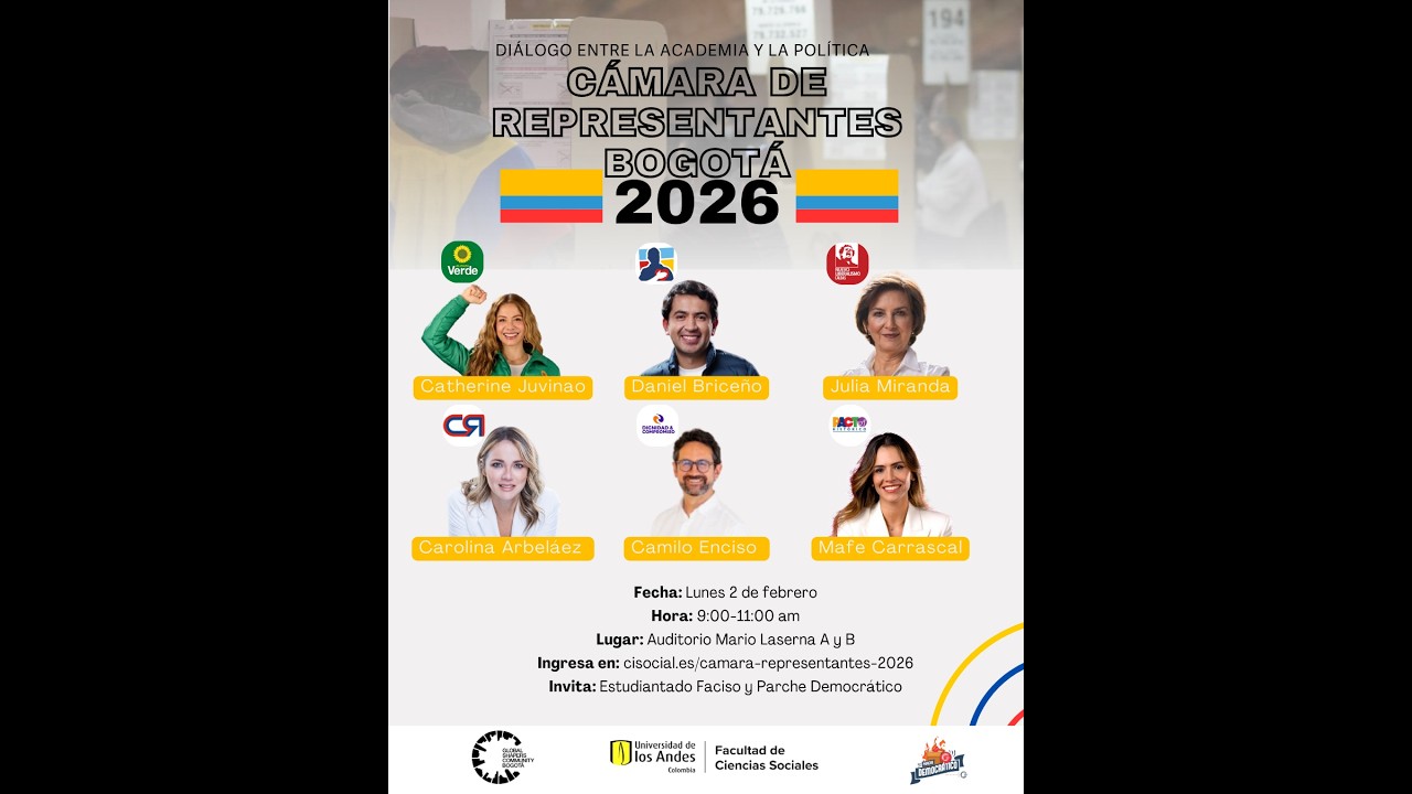 Diálogo entre la academia y la política, Cámara de representantes Bogotá 2026