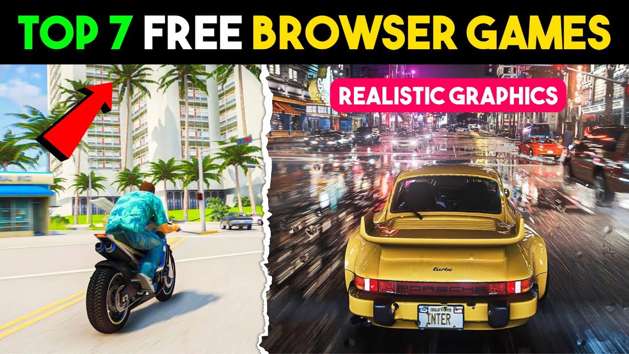 Top 7 Free Browser Games 😍 For Low End PC (2024)