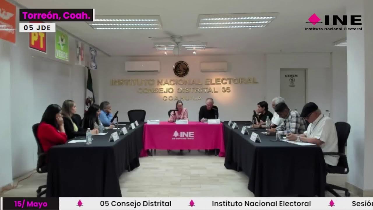 #INEenVIVO | Sesión Extraordinaria del Consejo 05 Distrital del Instituto Nacional Electoral
