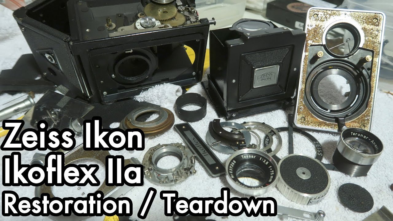 1952 Zeiss Ikon Ikoflex IIa Camera: Teardown, Remove Lens Fungus, Lubrication, Shutter Repair