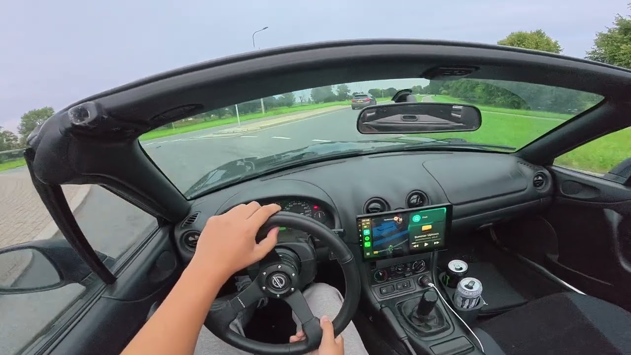 Chill Evening Drive | Zevenaar → Zutphen | Turbo MX-5 NB POV | Light Rain