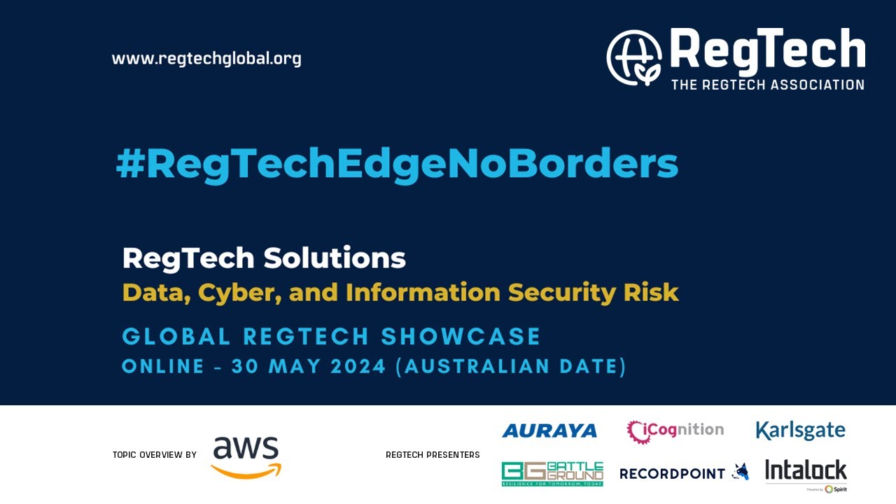 30 May: #RegTechEdgeNoBorders | Data, Cyber, and Information Security Risk