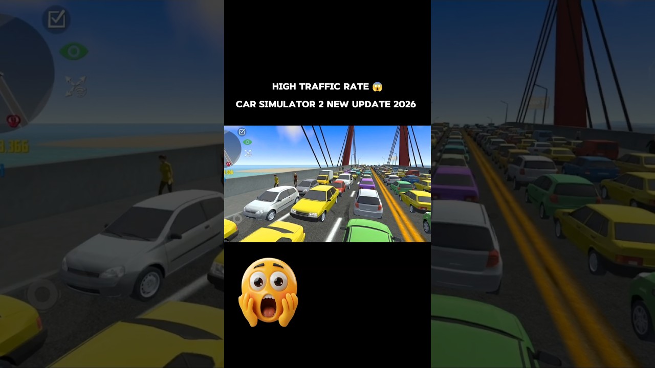 High Traffic Rate 😱 | car simulator 2 new update 2026 | #carsimulator2 #shorts