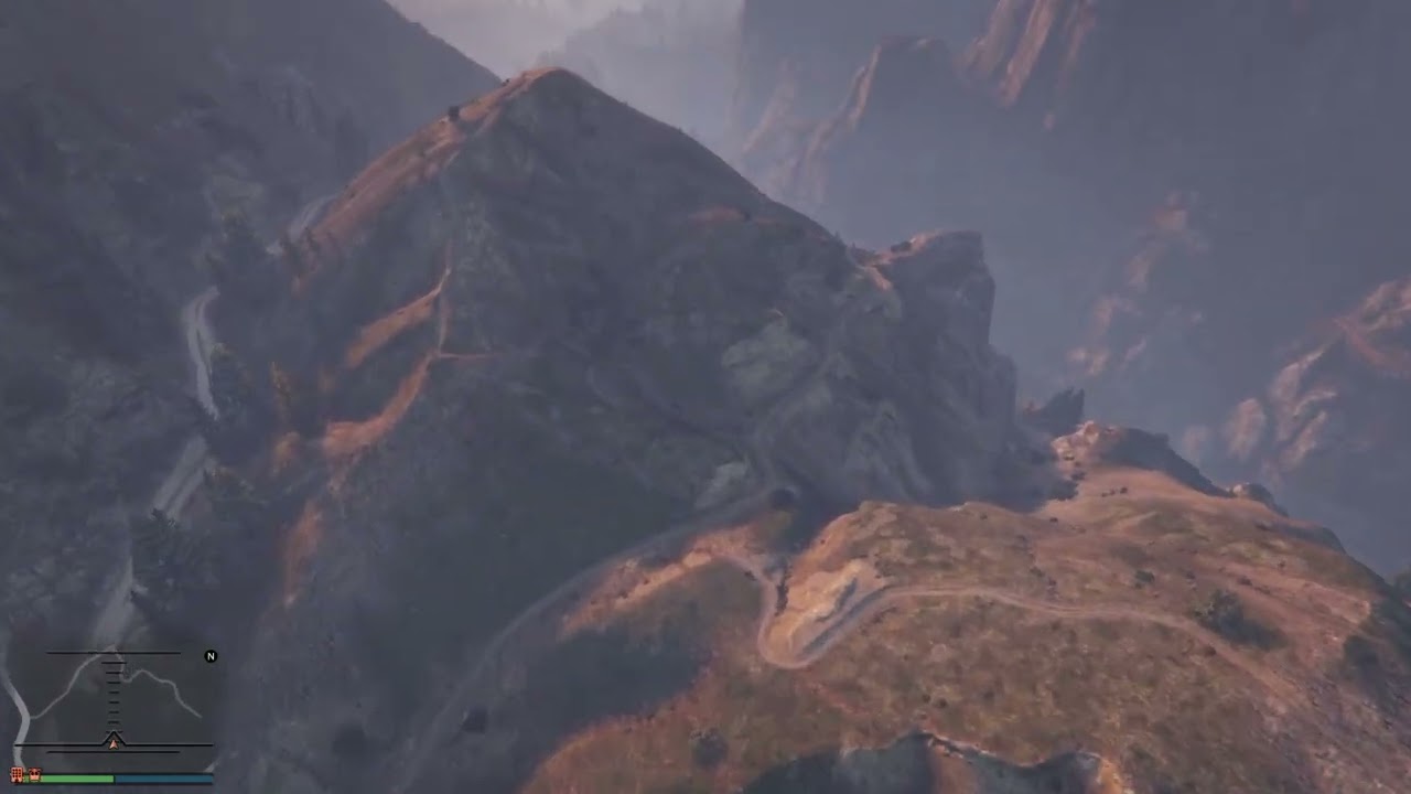 Grand Theft Auto V Skydive Raton Canyon to Cassidy Creek
