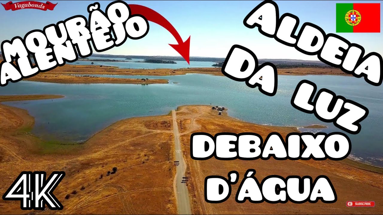 ALDEIA DA LUZ & Museu | Alqueva Alentejo Portugal | Visita aéria e solo 4k