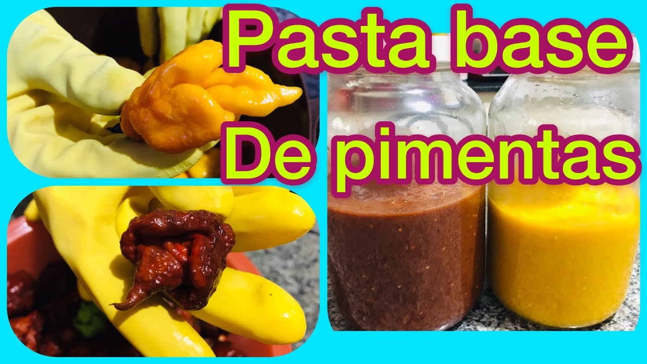 APRENDA  A FAZER PASTA BASE DE PIMENTAS