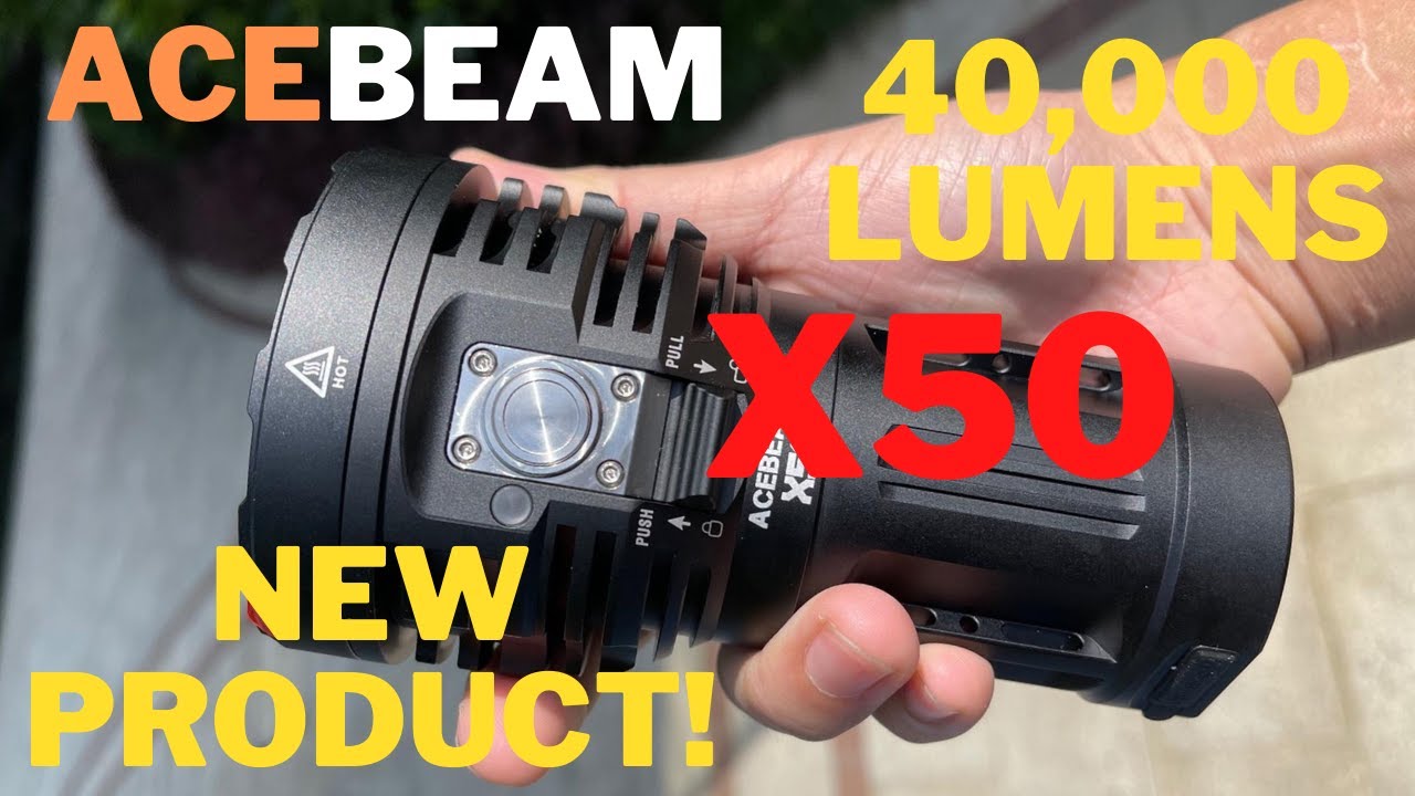 All NEW AceBeam X50!! | 40,000 Lumen HANDHELD FLOODLIGHT