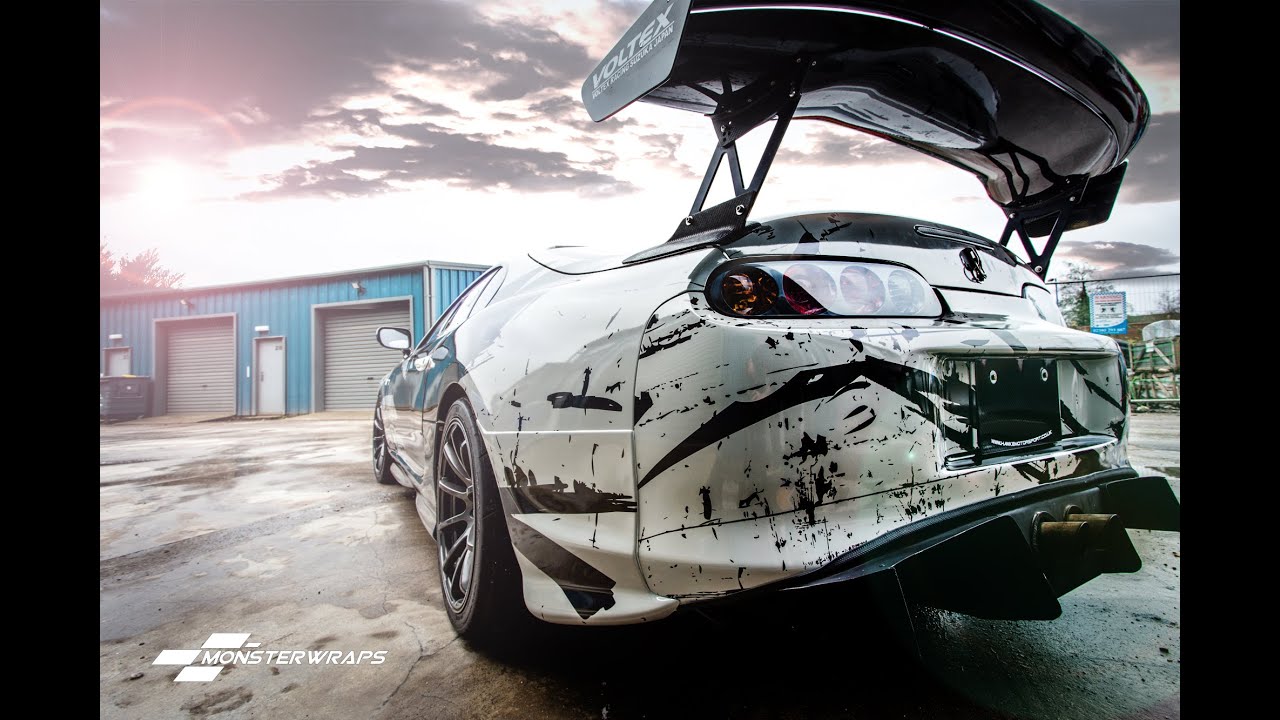 Monsterwraps | Toyota Supra digitally printed wrap | Car wrapping southampton