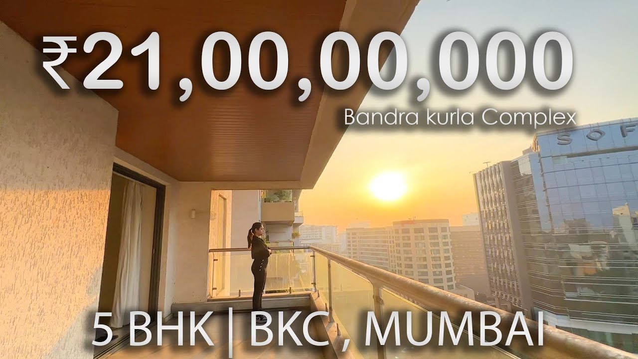 Touring 5BHK MEGA Apartment near NMACC in BANDRA KURLA COMPLEX with 5-Star Amenities, Mumbai ✨