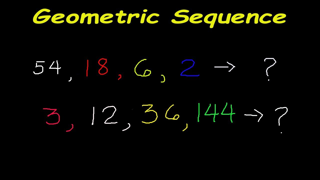 Identifying Geometric Sequence