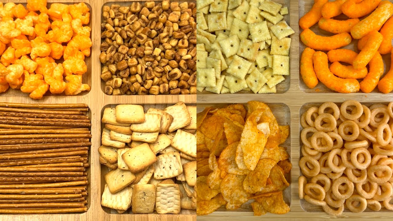 ASMR Filling Platter with chips and snacks