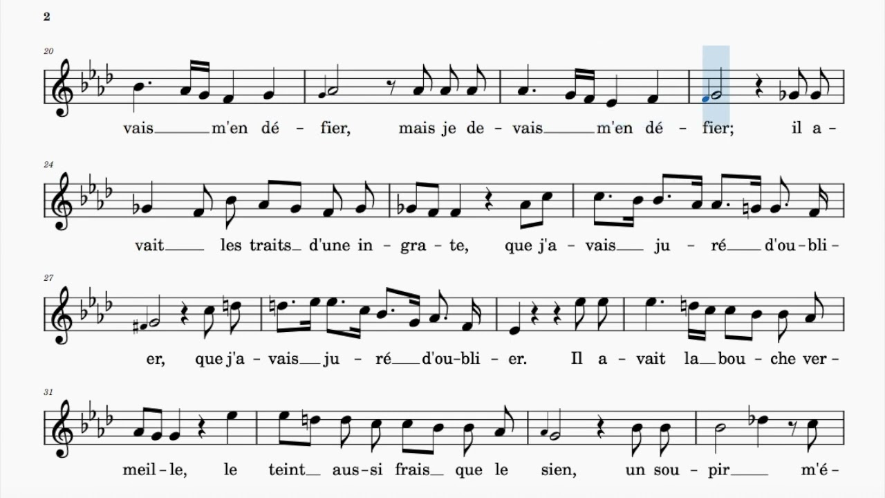 Dans Un Bois Solitaire (Mozart) | A♭Major | Trinity Grade 8 | Group E | 100 bpm | Sing-Along
