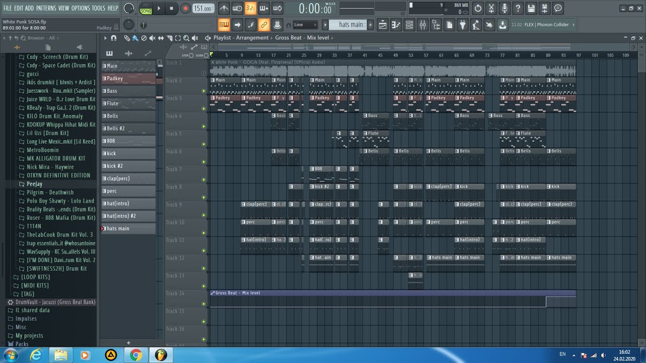 White Punk feat. Платина - СОСА FL Studio Remake (Instrumental, Beat)(FLP)