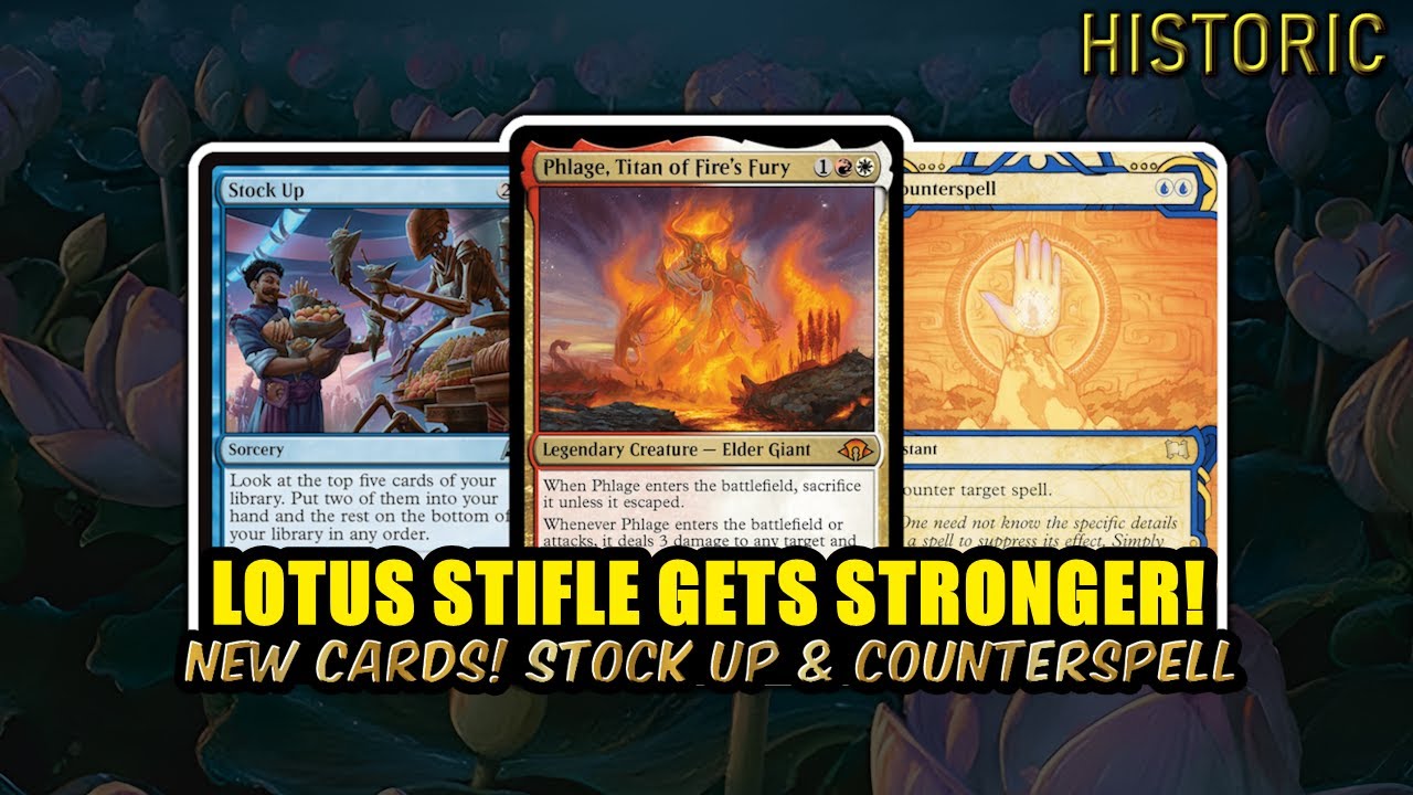 Jeskai Lotus Stifle – Stronger With Counterspell & Stock Up | Historic BO3 | MTG Arena