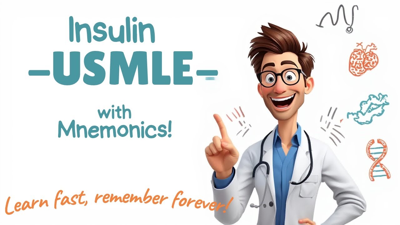 USMLE | ENDO | Insulin Types in 2 Minutes | HY MNEMONICS 