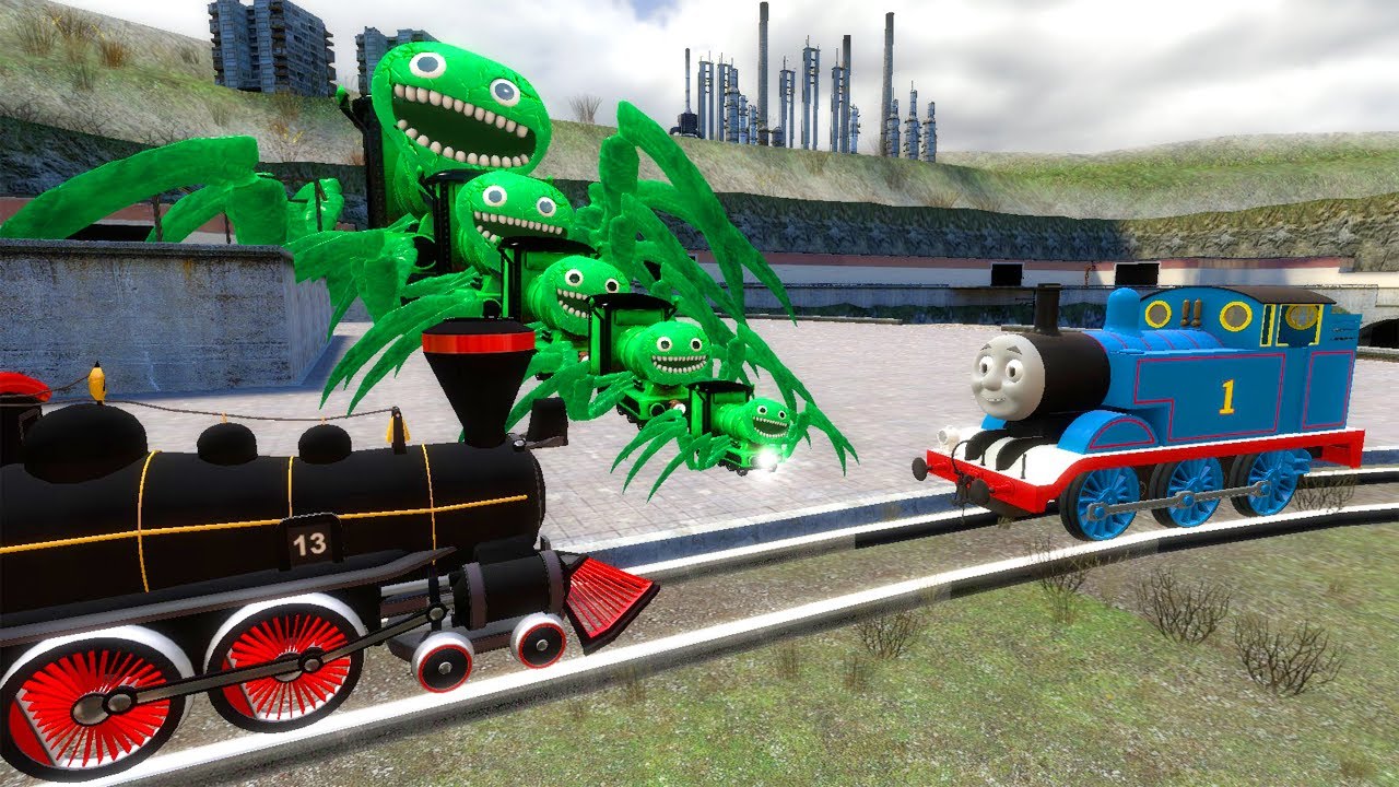 Big & Small Jumbo Josh Choo-Choo Charles vs New Thomas the Tank Engine Train in Garry's Mod