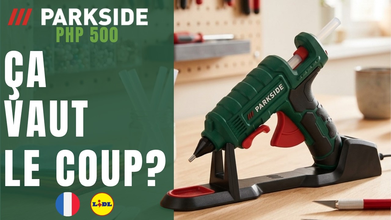 PISTOLET &Agrave; COLLE PARKSIDE PHP 500 E4 FRANCE FRAN&Ccedil;AIS LIDL