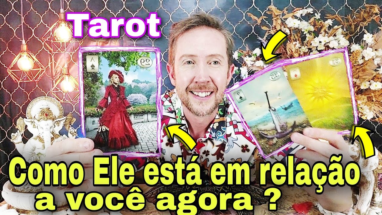 Como Ele está em relação a você agora ? Tarot de hoje-  O que Ele pensa , sente e pretende fazer ?