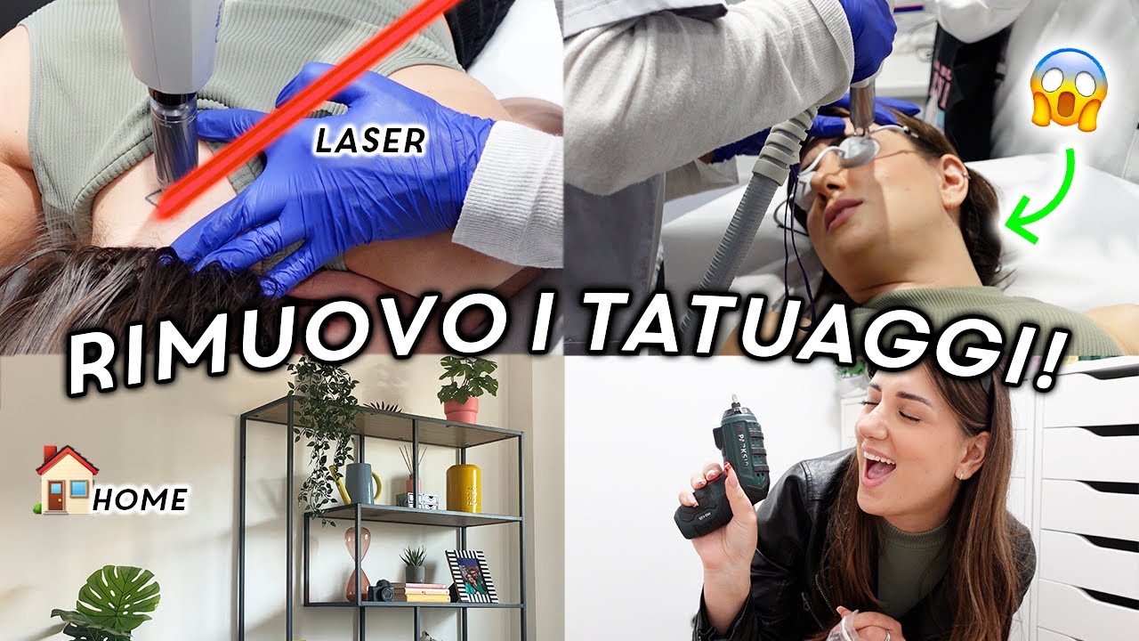 ME NE SONO PENTITA E LI CANCELLO... 😖 dolore e primo laser tatuaggio 🔥