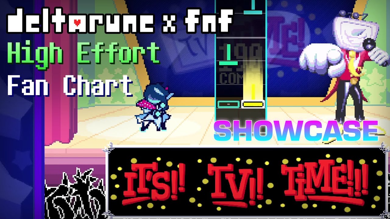 DELTARUNE x FNF: High Effort Fan-Chart (Scarily 1:1 To Deltarune.) Showcase (S RANK) | FNF Mod