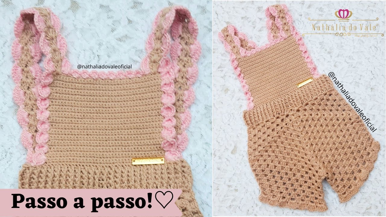 MACACÃO DE CROCHÊ INFANTIL SUPER RÁPIDO E FÁCIL DE FAZER -, PASSO A PASSO!