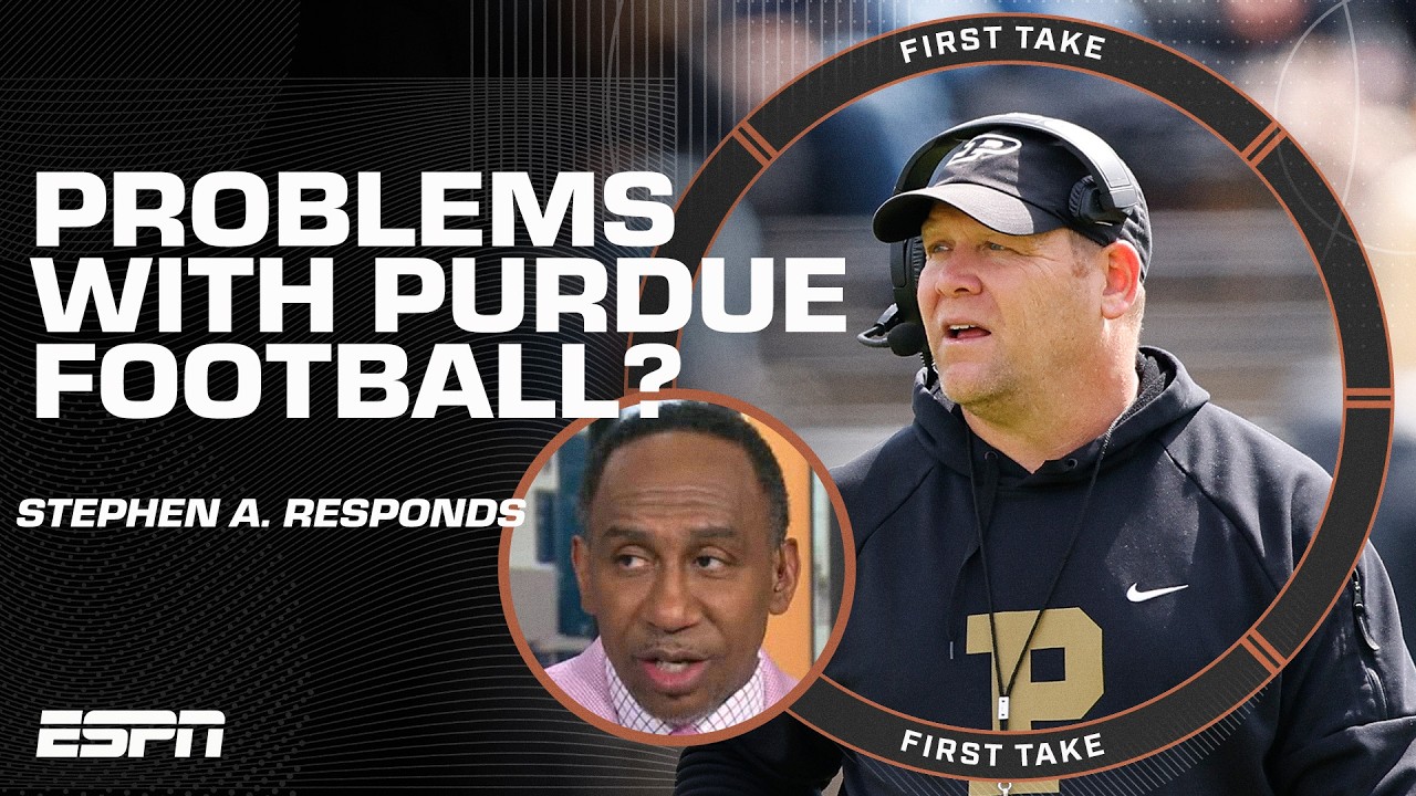 Stephen A.'s unhappy with Purdue's AD: 'He might be that ignorant' 😳 | First Take