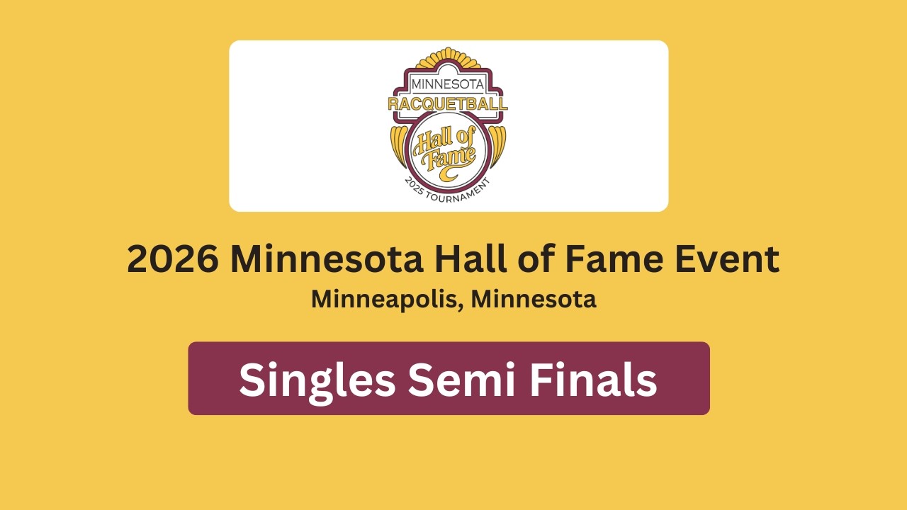 C. MOSCOSO - R. MONTOYA - KWM Minnesota Racquetball Hall of Fame
