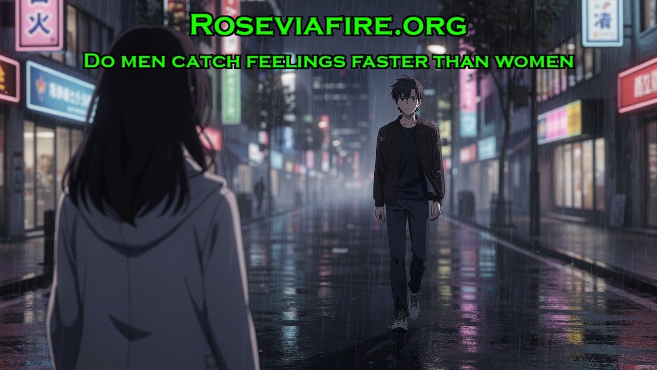Do men catch feelings faster than women