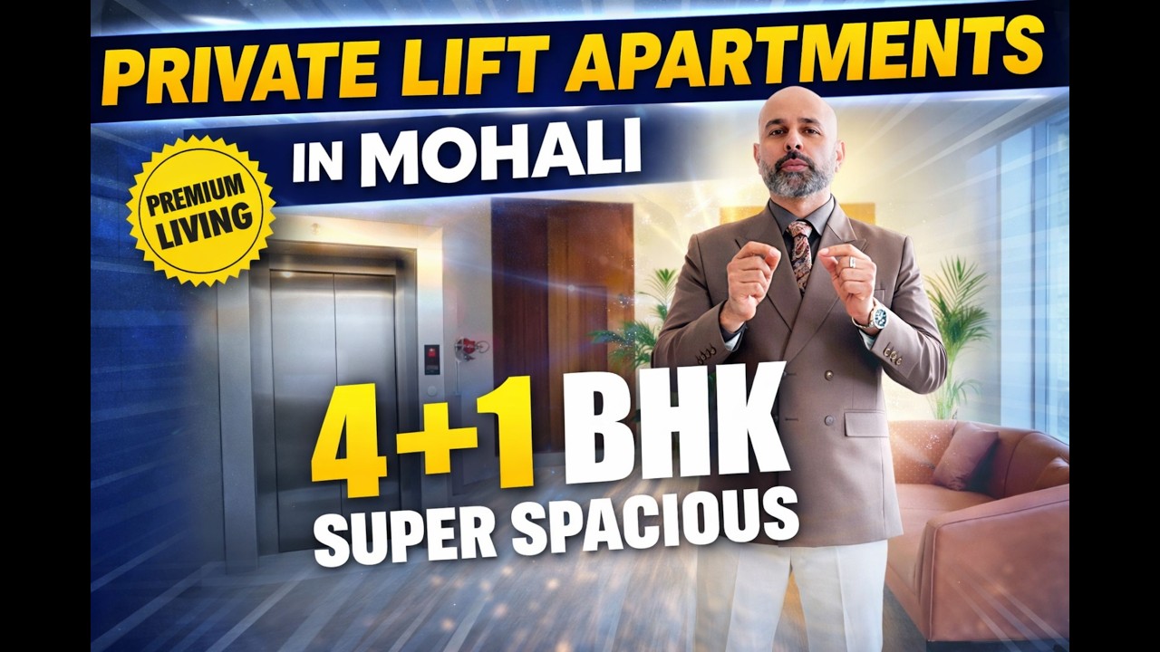 Private Lift Apartment in Mohali | Private Lift Luxury Apartment Full Tour
