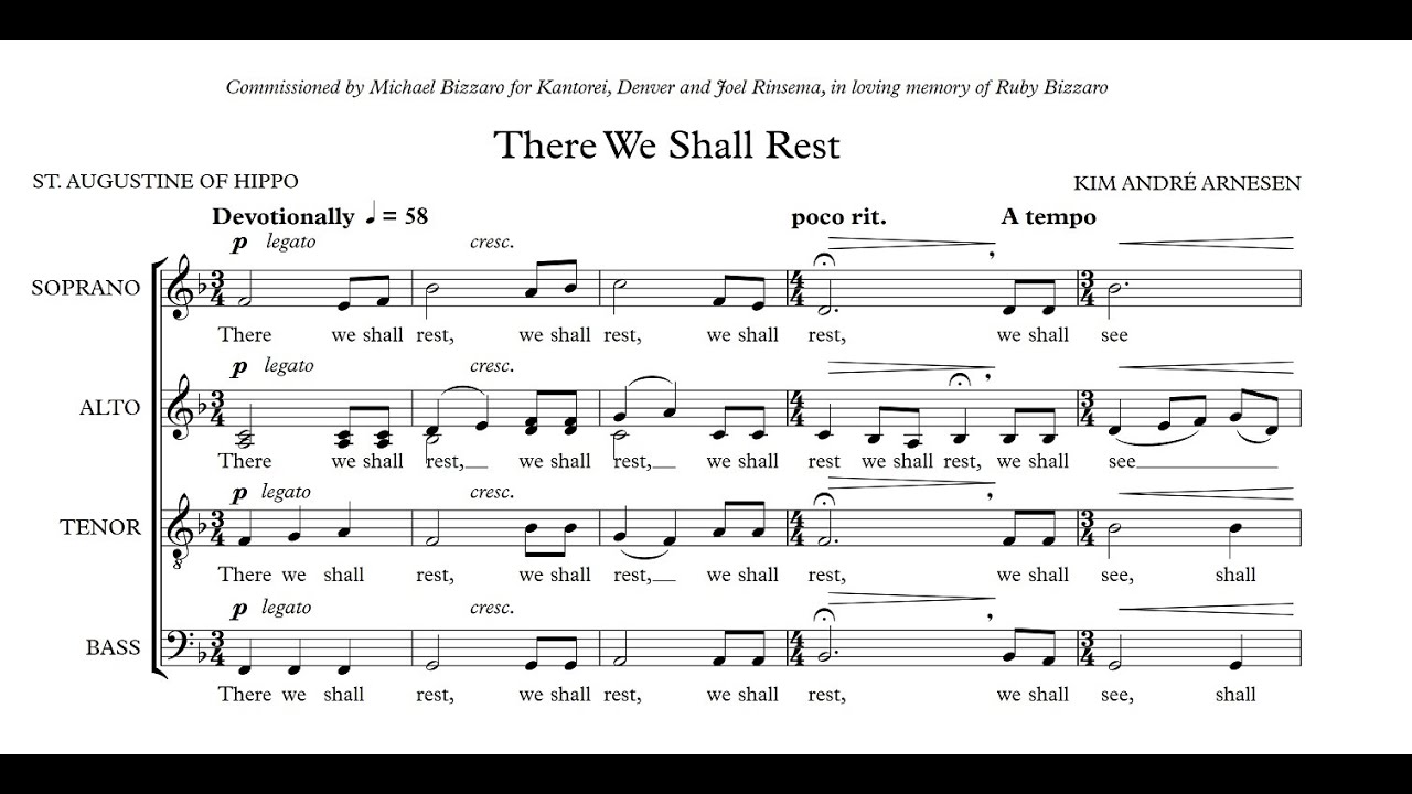 Kim André Arnesen - There We Shall Rest (score video)