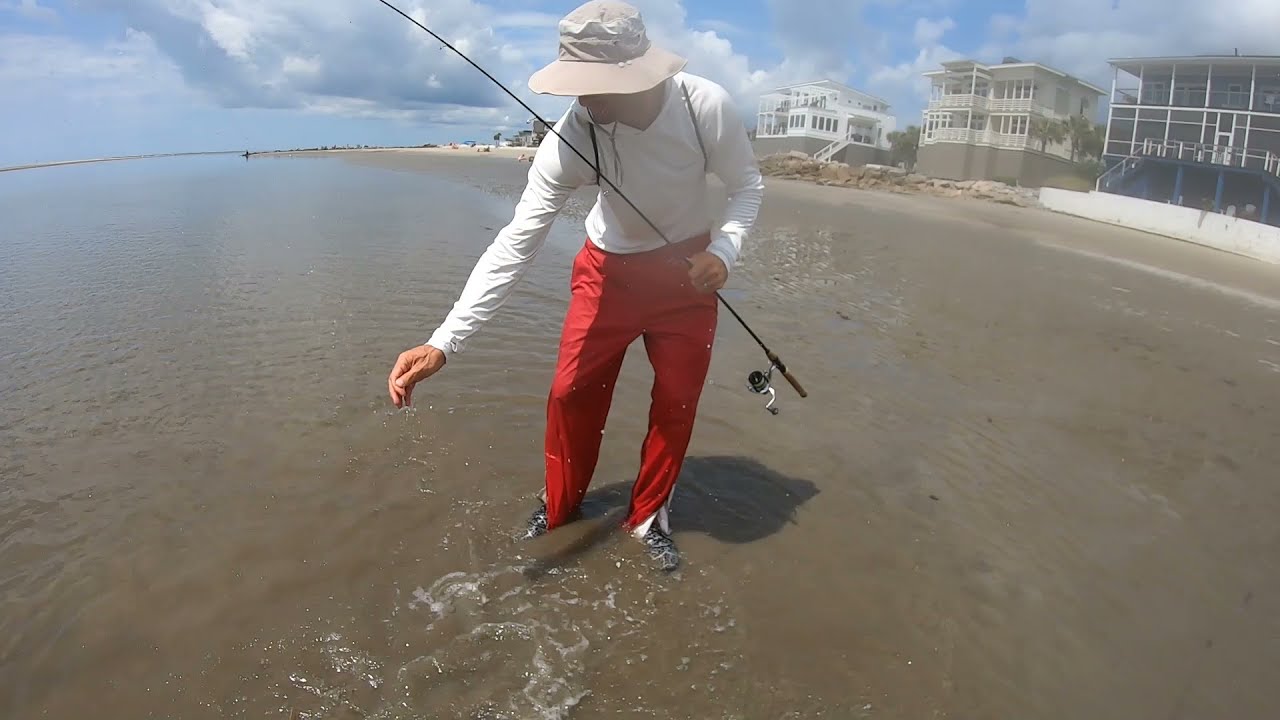 A fishing tutorial. Wading Sullivans Island for Redfish Trout and Flounder